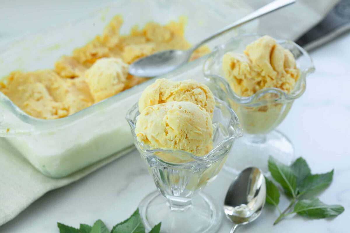 Easy Mango Ice Cream (with Condensed Milk) The Gluten Free Kids