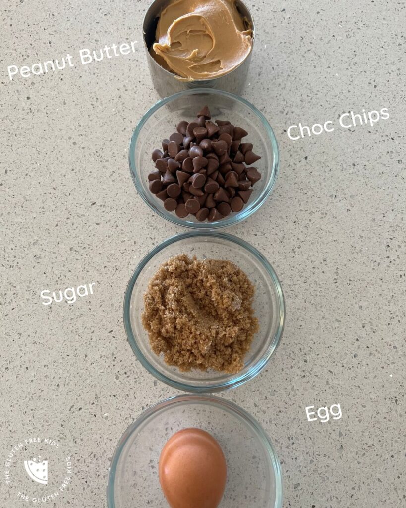 4 ingredient choc chip cookies gluten free - ingredients required