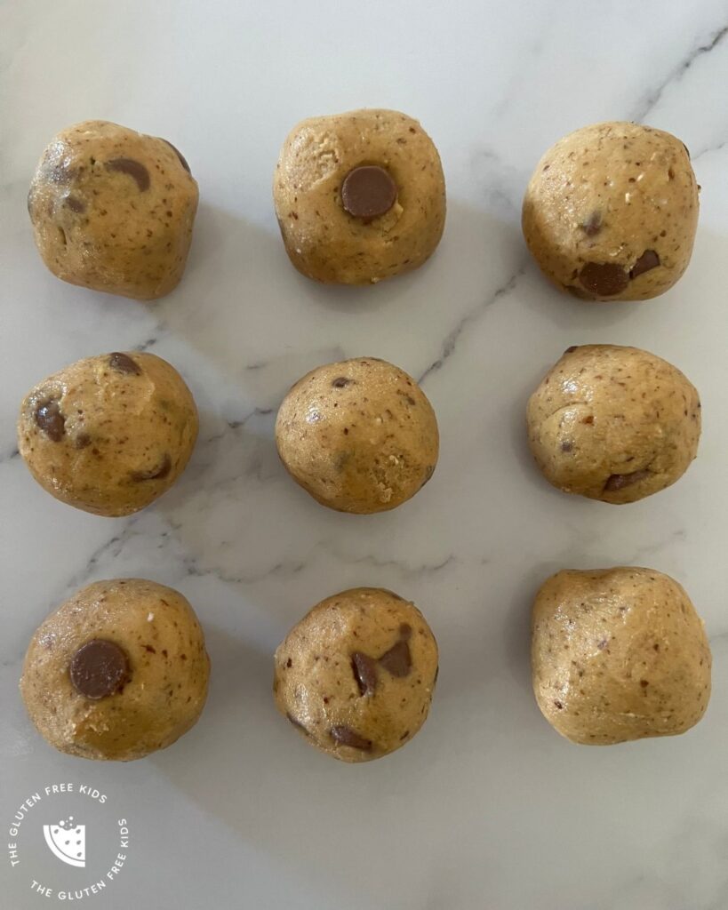 Cookie Dough Bliss Balls rolled