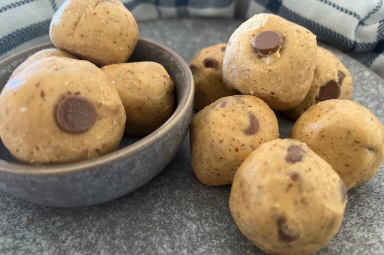 Easy Cookie Dough Protein Balls (Gluten-Free, Grain-Free)