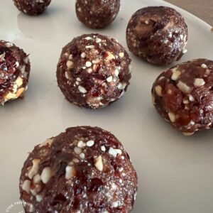 Cranberry Bliss Balls - High in Protein and Energy