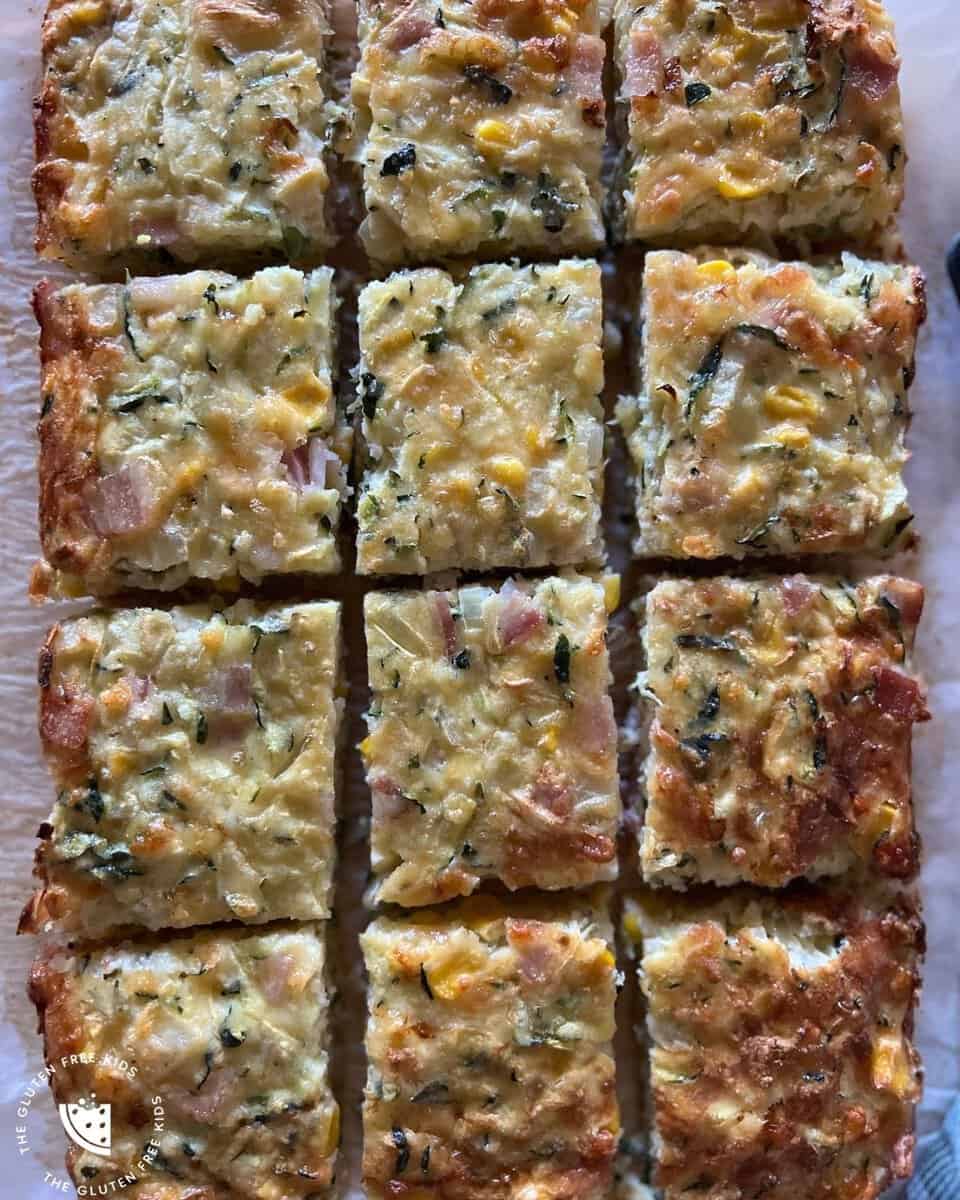 Easy GF Zucchini Slice
