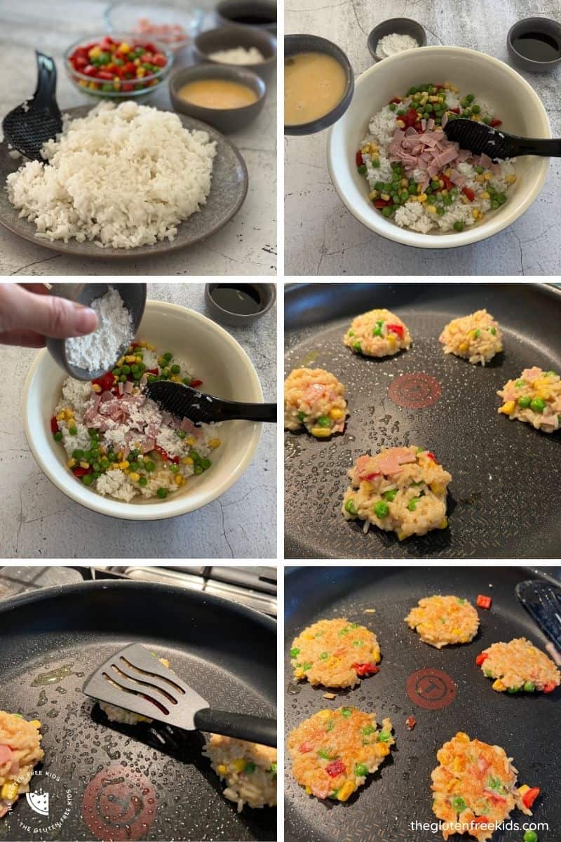 Fried Rice Patties Gluten Free - Instructions + Process Shots