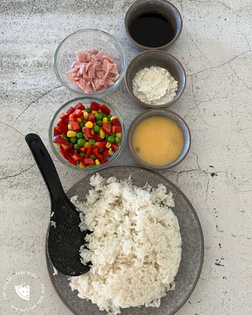 Fried Rice Patties List of Ingredients