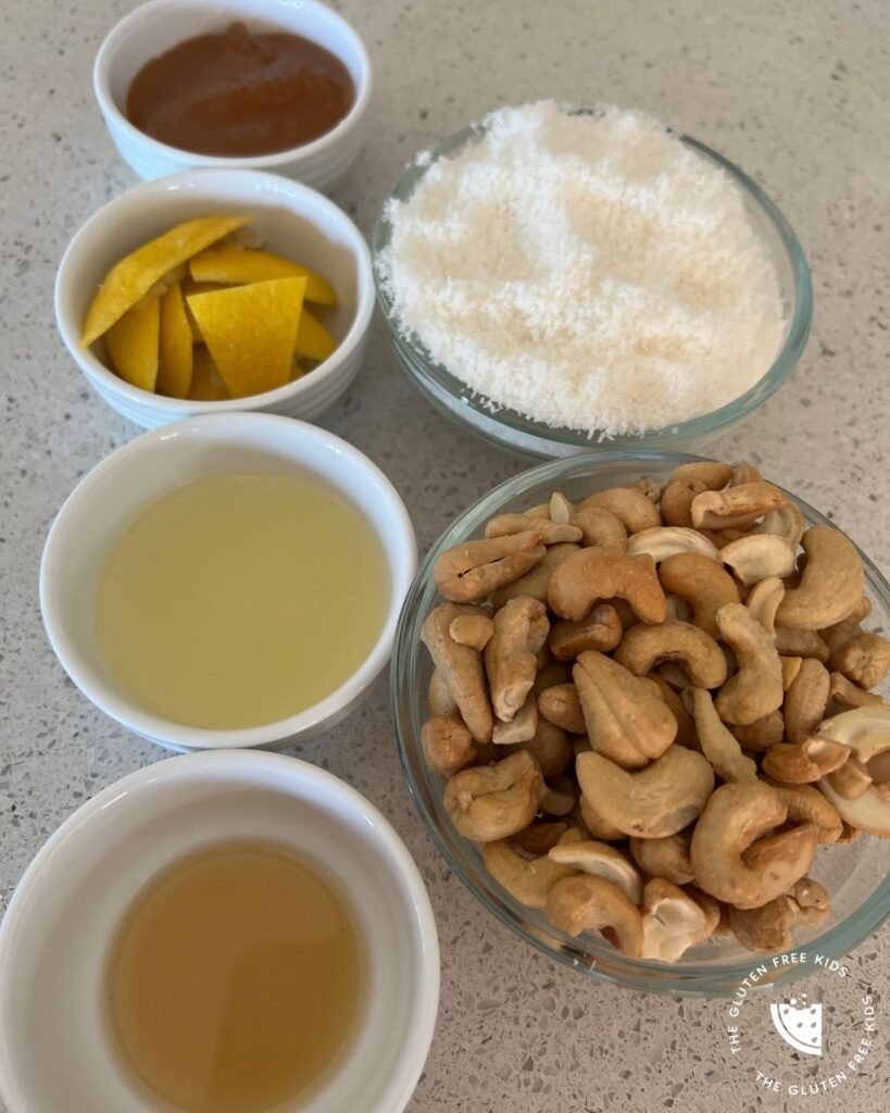 Ingredients to Make Lemon Coconut Bliss Balls