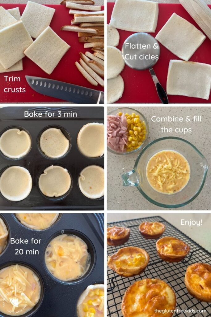 Toast Cups Gluten Free - Instructions + Process Shots