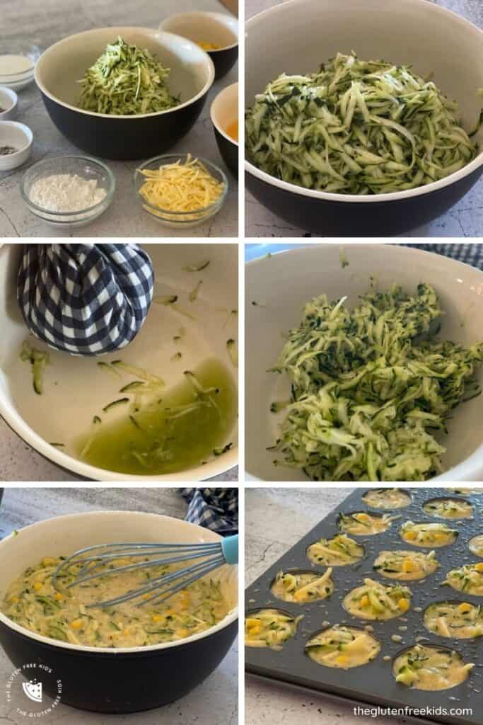 Zucchini Bites - Instructions + Process Shots