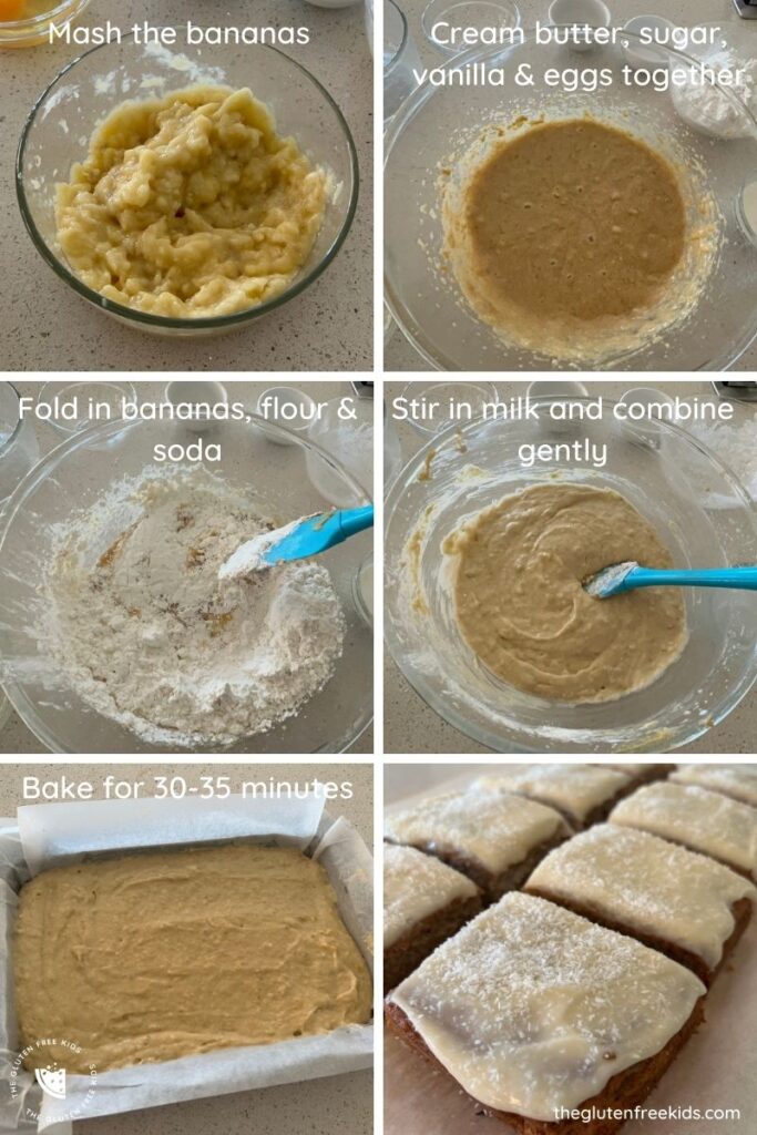 easy moist gluten free banana cake instructions