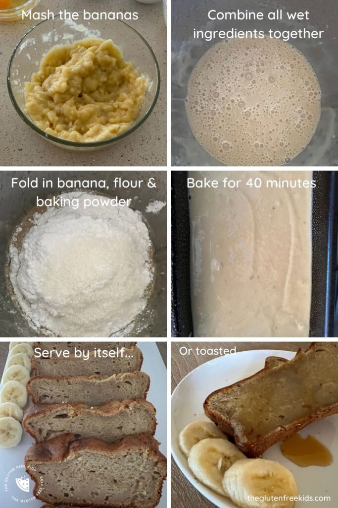 how to make gluten free banana bread easy