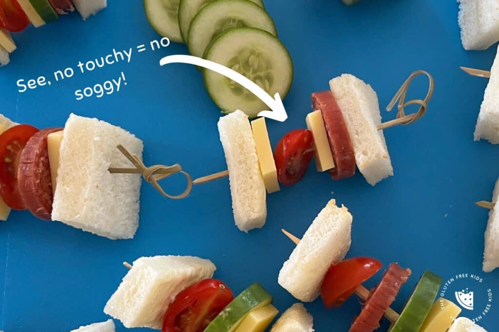 no soggy sandwich skewers