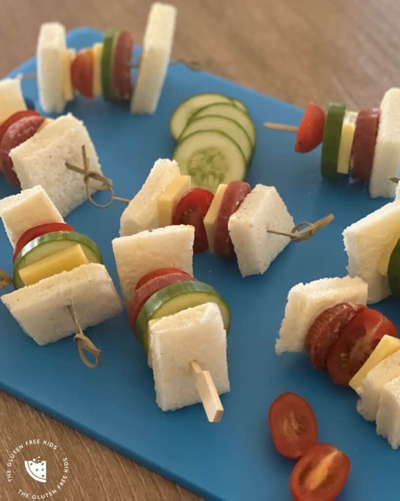 sandwich skewers assembled