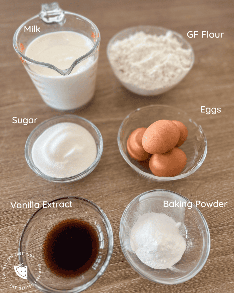 Ingredient Labels - gluten-free pancakes