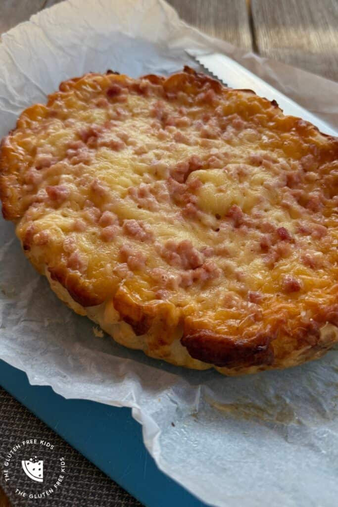 chesse and bacon gluten-free bread cooked in slow cooker