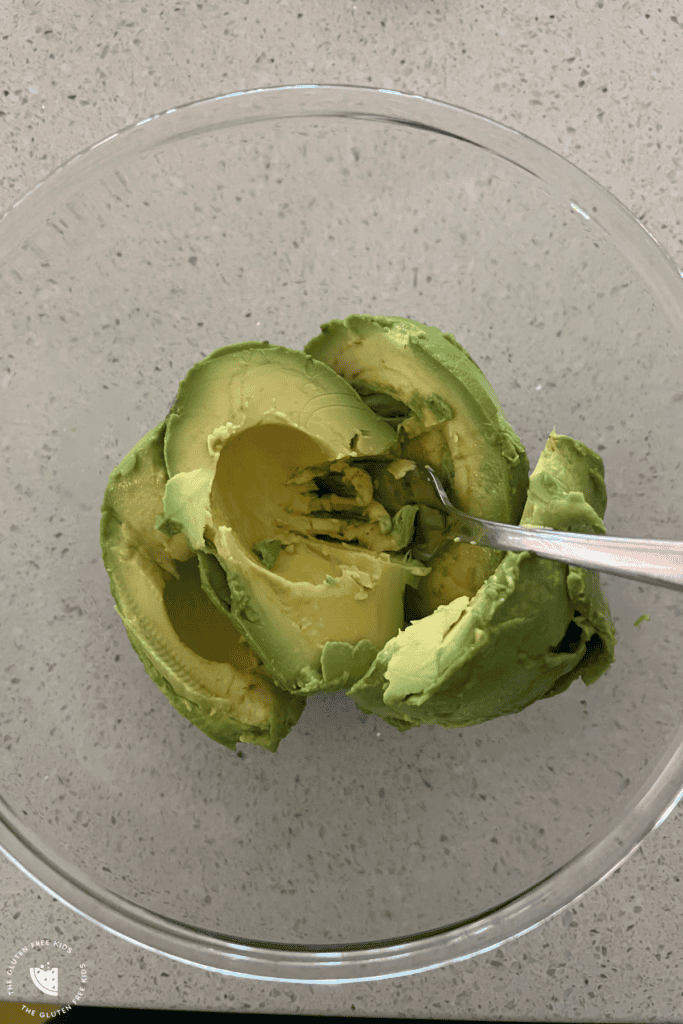 Avocado flesh to be made into guacamole