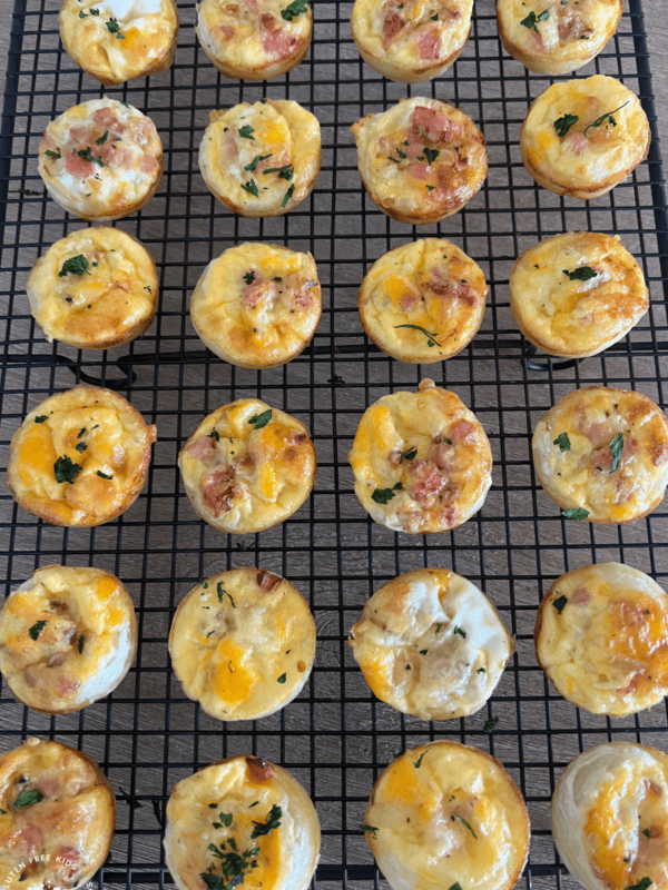 Gluten-Free Cheese & Bacon Mini Quiches