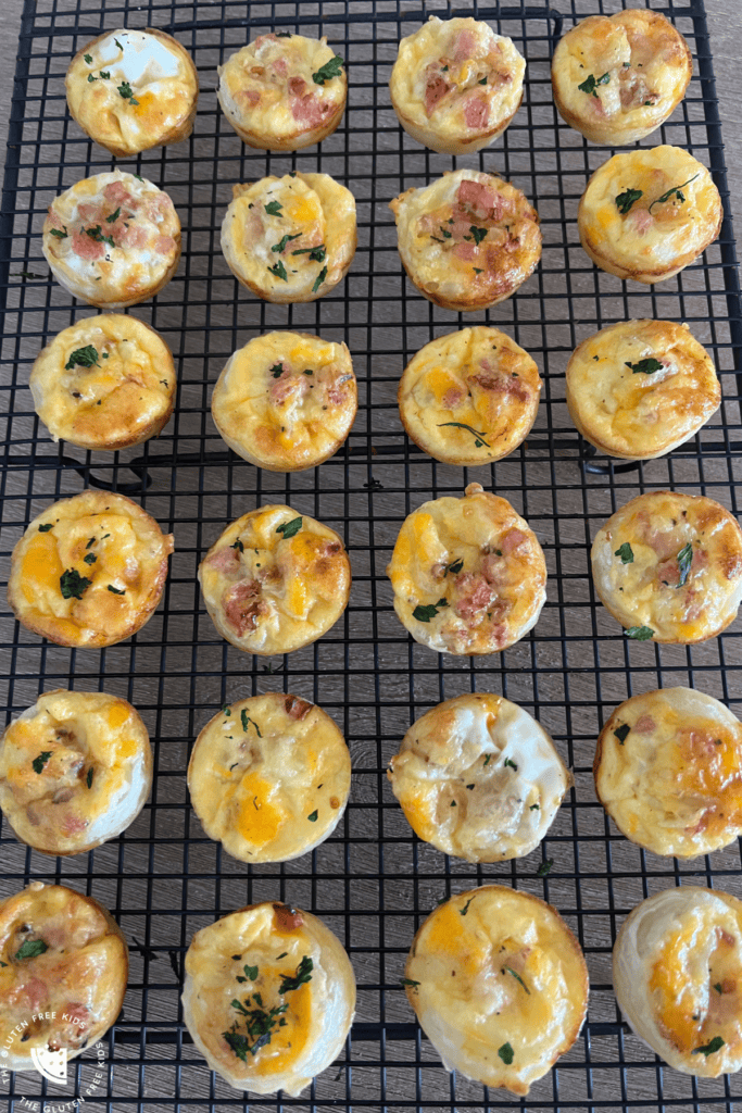 Cheese & Bacon Mini Quiches Gluten Free