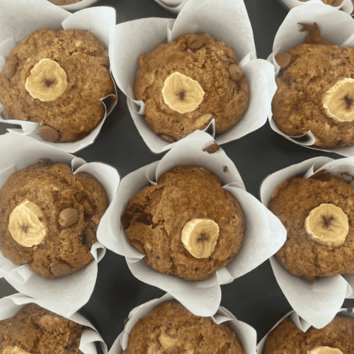 Gluten free Banana & Choc Chip Muffins