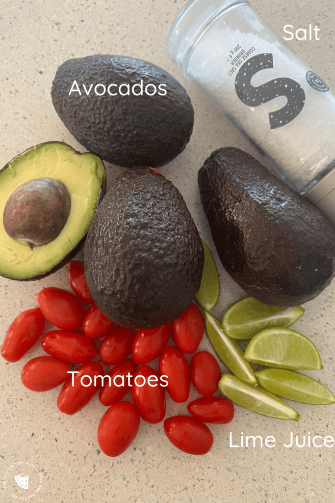 Ingredients For Kid Friendly Guacamole