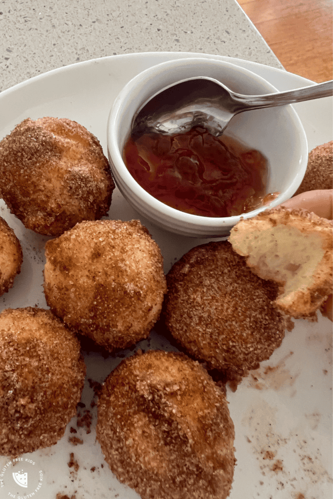 Jam gluten free donut holes