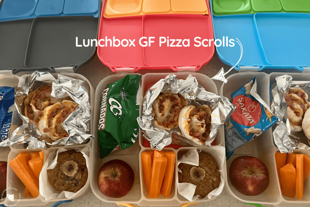 Lunchbox gluten-free pizza scrolls