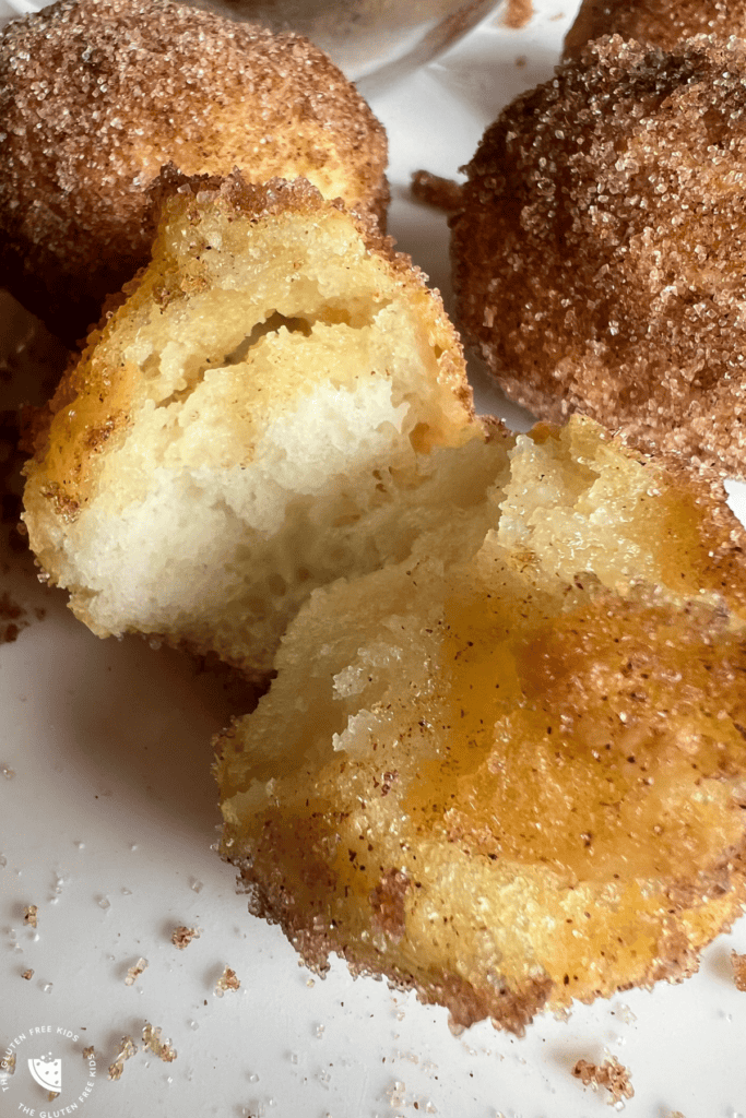 Warm gluten free donut holes