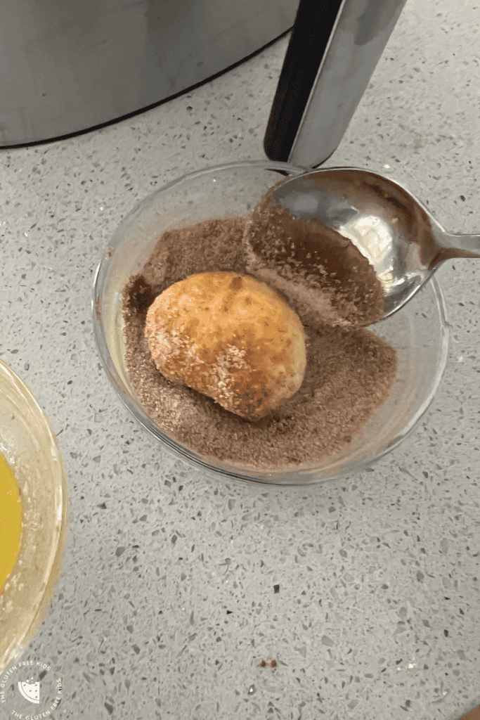 donut holes in cinnamon sugar