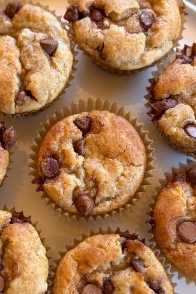 Gluten-Free Banana Chocolate Chip Muffins (One Bowl)