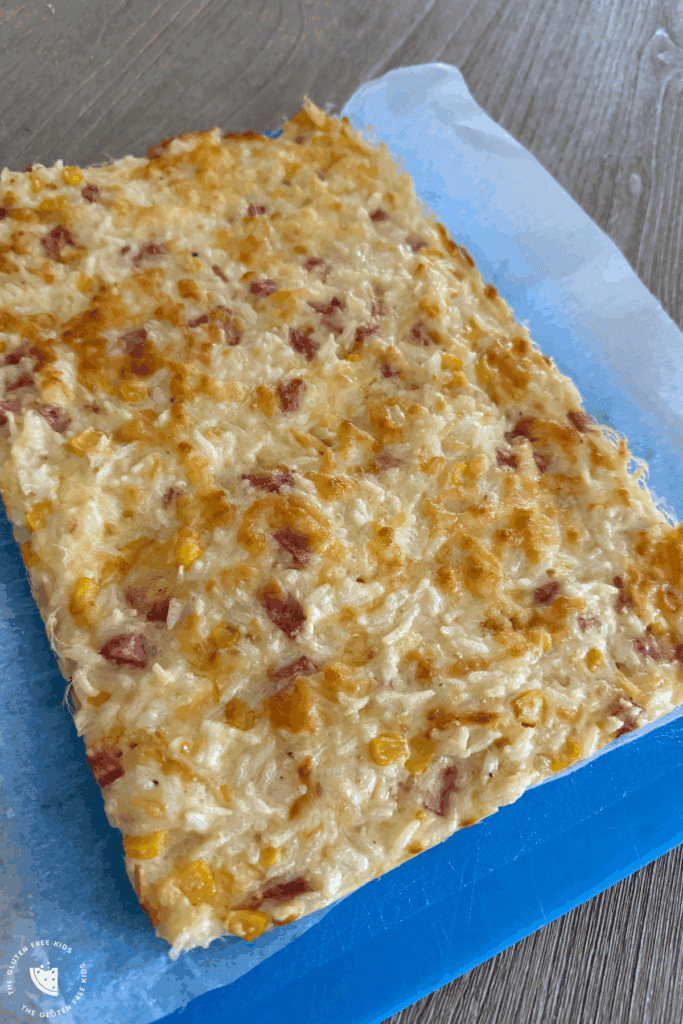 Gluten Free Ham Cheese & Rice Slice
