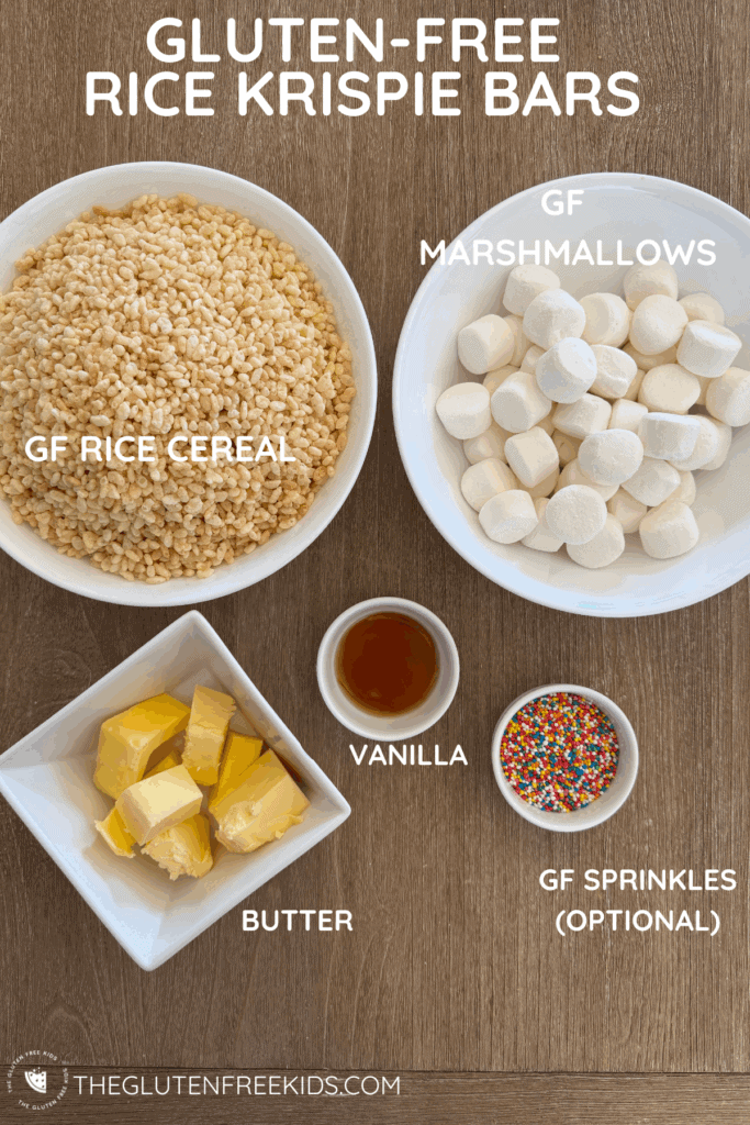 Ingredients For Gluten-Free Rice Krispie Bars