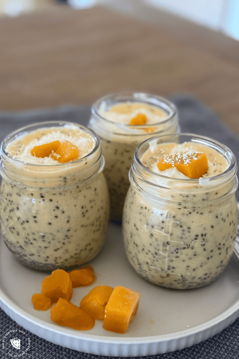 Mango Chia Seed Puddings