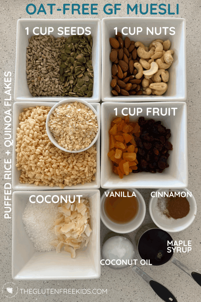 Oat Free Gluten-free Toasted Muesli Recipe ingredients