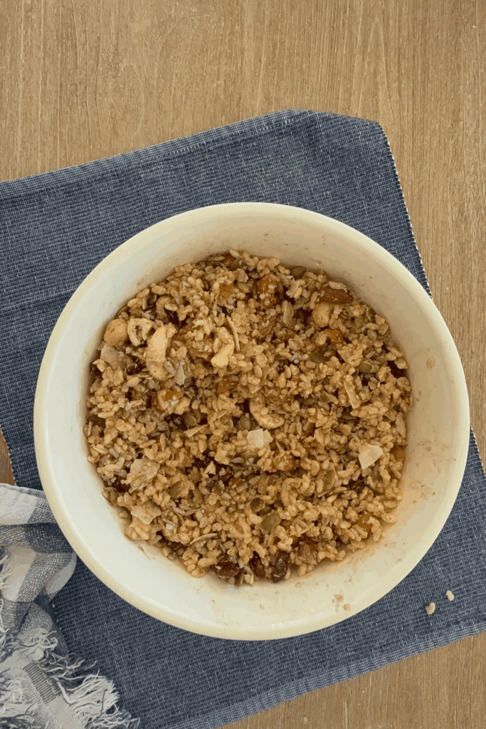 Oat Free Toasted Muesli Combine all ingredients