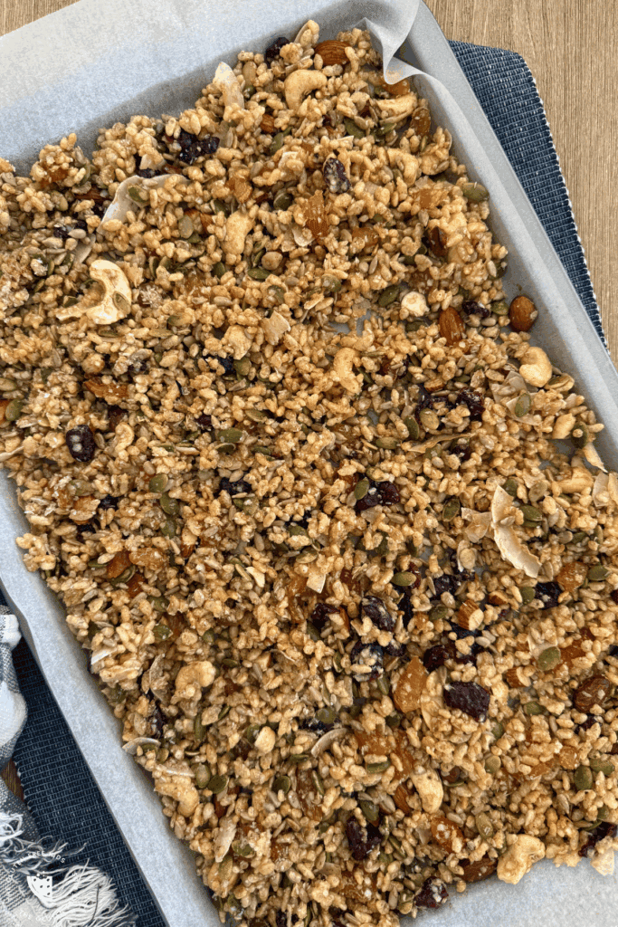 Oat Free Toasted Muesli tray bake
