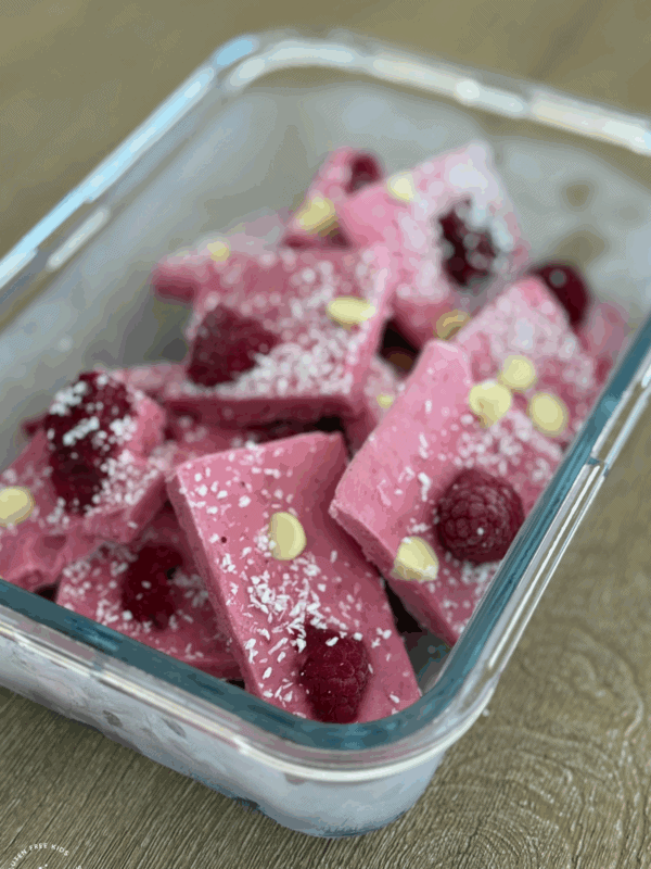Raspberry Yogurt Bark (Gluten-Free)