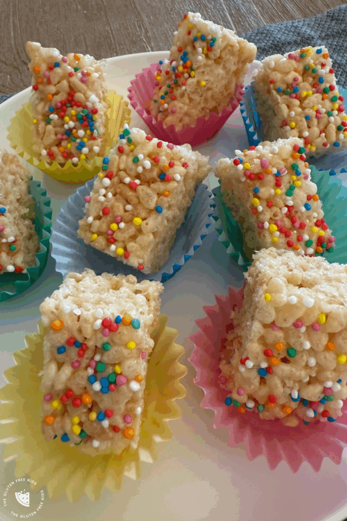 gluten-free party sized rice krispie treats