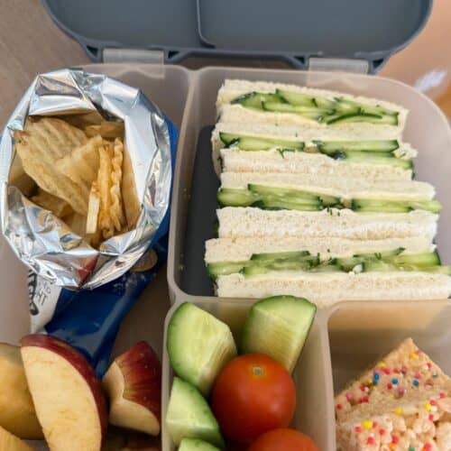 Cucumber Cream Cheese Sandwiches gluten free