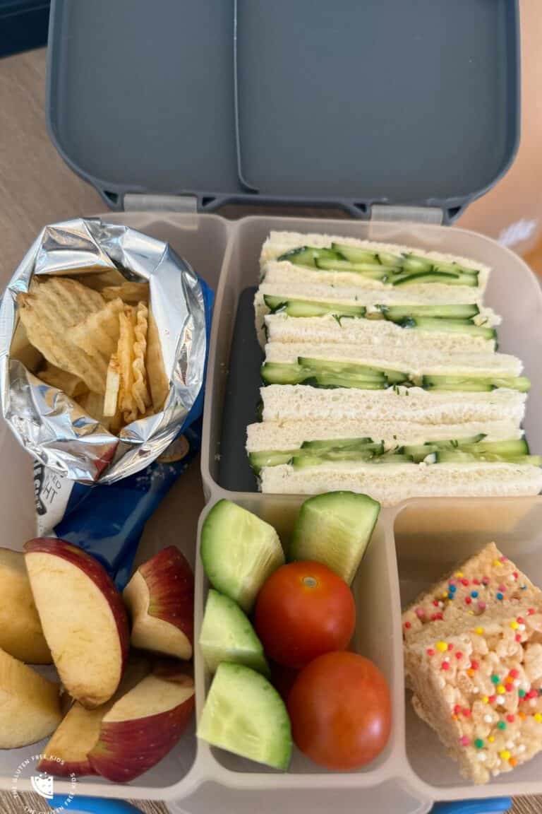 Cucumber Cream Cheese Sandwiches gluten free