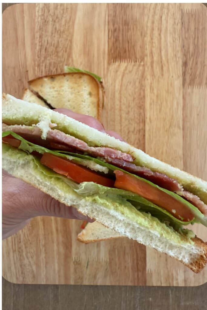 Easy gluten-free BLAT sandwich
