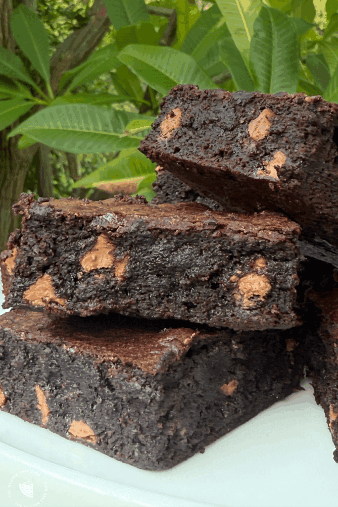 Fudgy Gluten-Free Brownies with olive oil