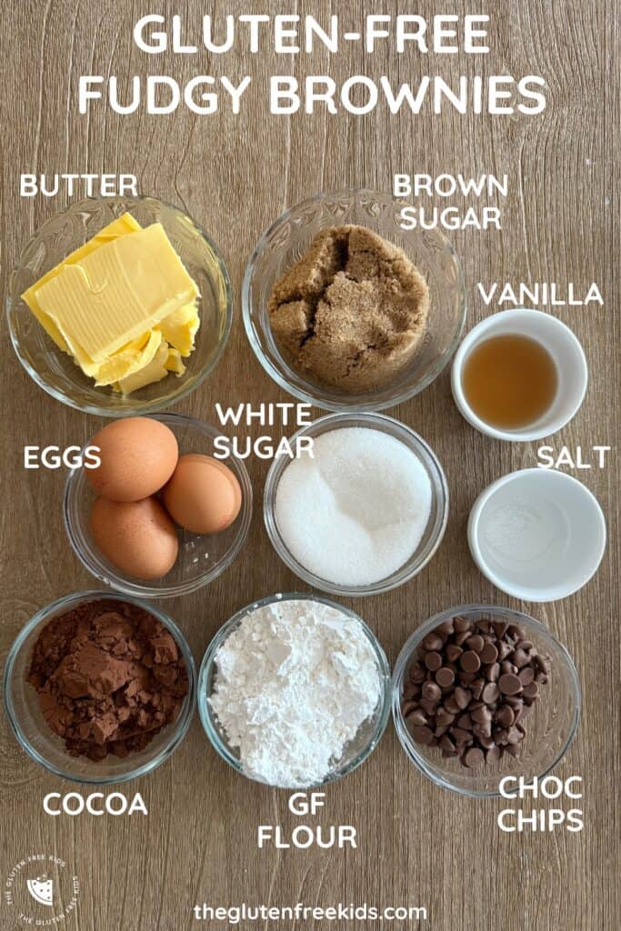 Gluten-Free Brownie Recipe Ingredients