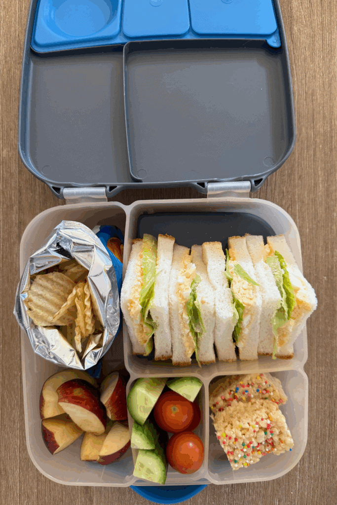 Gluten Free Egg Salad Sandwich Lunchbox