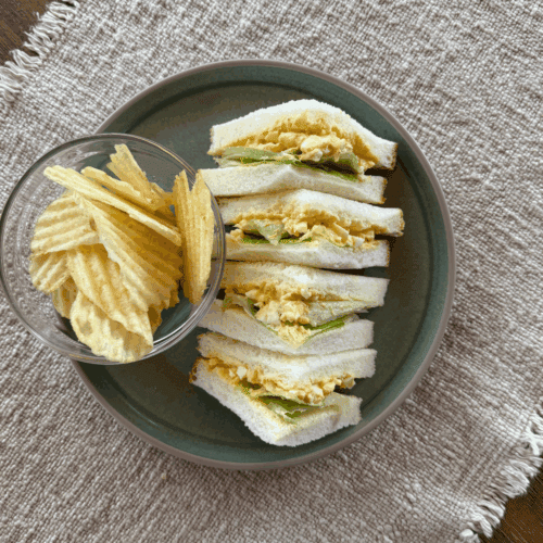 Gluten Free Mild Curried Egg Sandwich