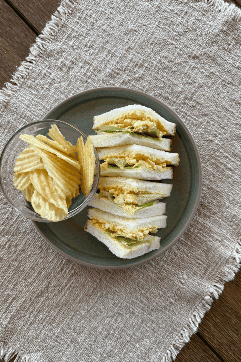 Gluten Free Mild Curried Egg Sandwich