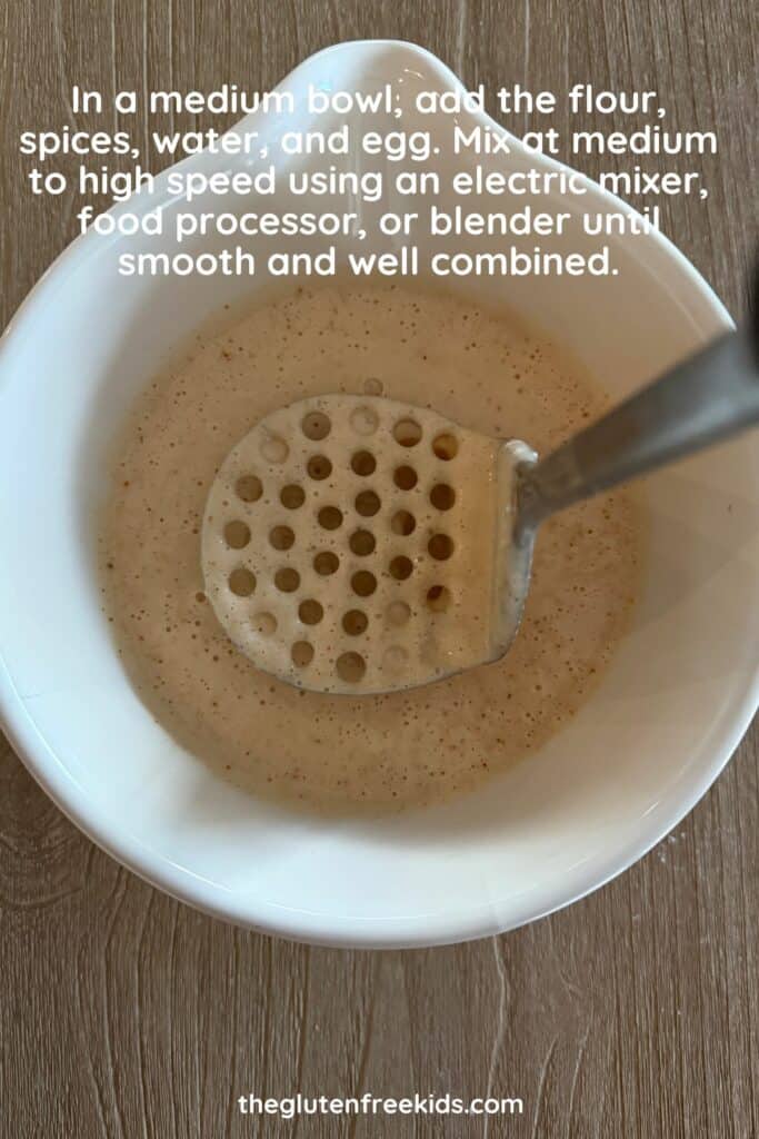 Make the gluten-free nugget batter