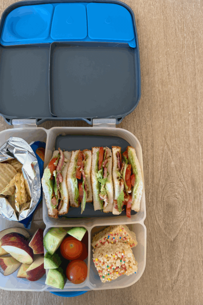 gluten free BLAT sandwiches lunch-boxes