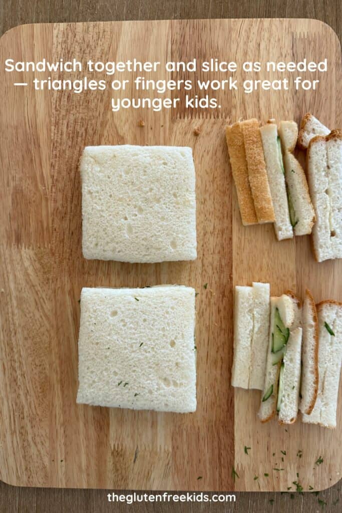how to make gluten-free Cucumber Sandwich