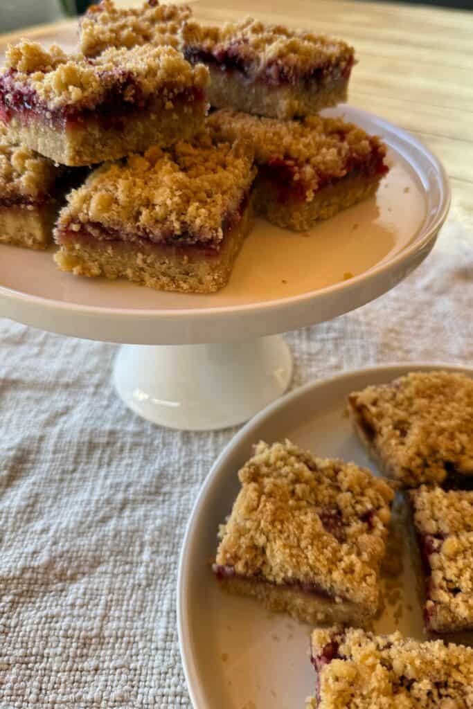 Raspberry Crumble Bars Gluten-Free