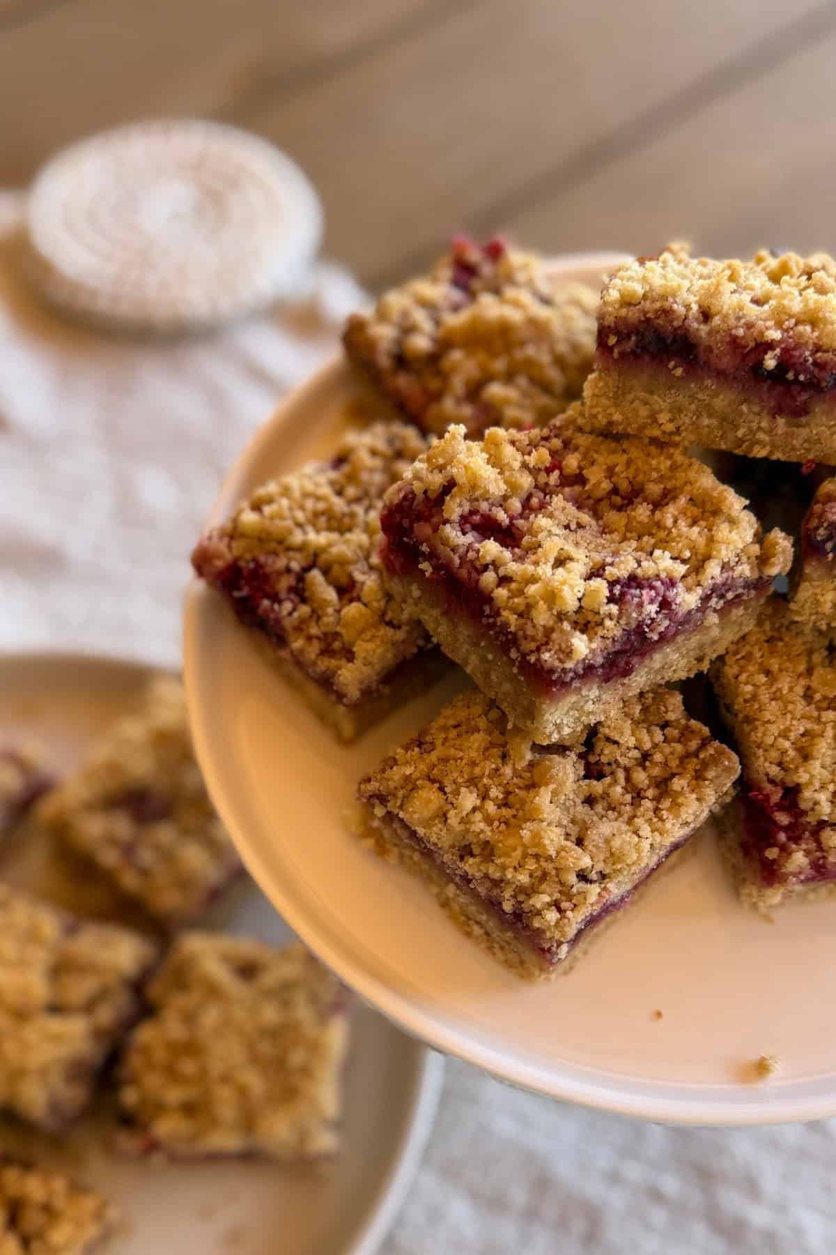 gluten-free Raspberry Crumble Bars