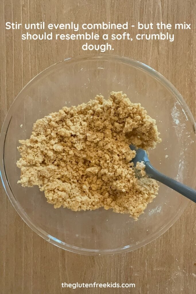 how to make gluten-free Raspberry Crumble Bars base