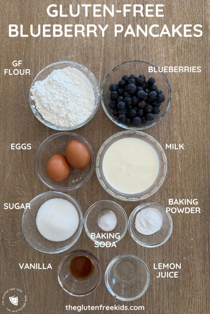 gluten-free blueberry pancakes